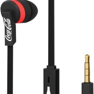 Coca-cola Fone de ouvido com fio intra-auricular e microfone - Preto
