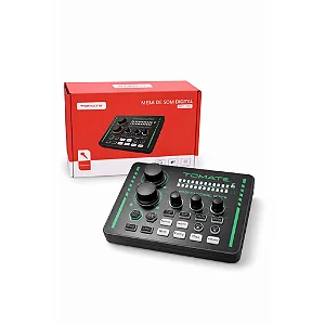 Mesa de Som Digital Tomate MPS-004 Interface Áudio USB