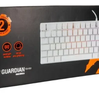 Teclado Mecânico Gamer OEX RGB Switch Red TC701 USB ABNT Branco