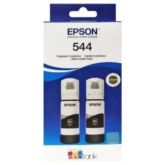 Kit Econômico com 2 Garrafas Tinta Epson 544 T544120 T544 Preto Original