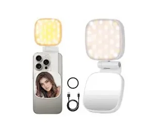 Luz magnética para selfie compatível com MagSafe iPhone, celular LED