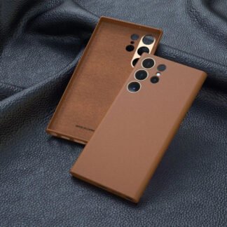 Capa de Couro Premium Original Sleek – Linha Galaxy S (S23 ao S26)