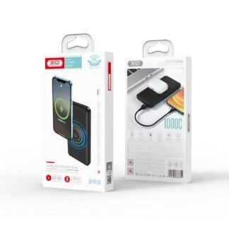 Powerbank XO-PR128 10000mAh 18W Carregamento Rápido 3.0 com carregamento sem fio preto